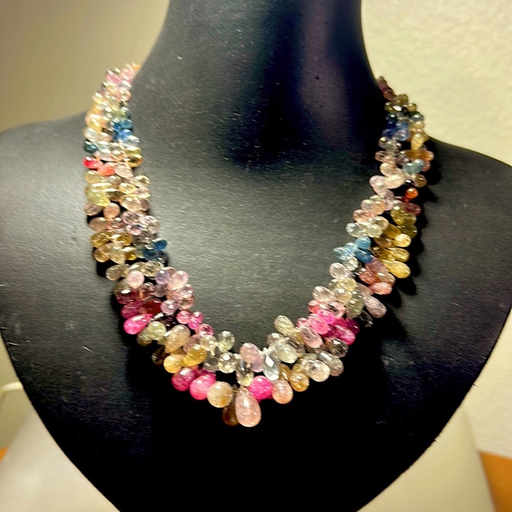 Two-Strand Umba Sapphires—Artisan Necklace